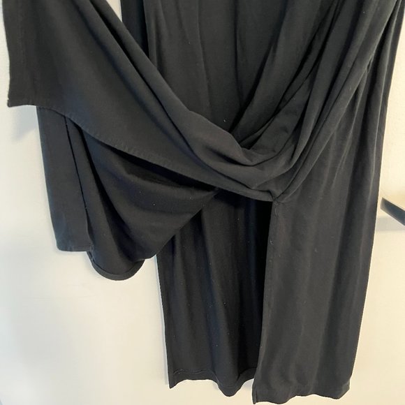 Banana Republic Side Slit Midi Dress, Black, Small - Picture 8 of 8